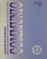 Communio nr 3(159)/2007. Laickość wychowania?