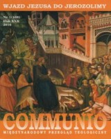 Communio nr 1(169)/2010. Wjazd Jezusa do Jerozolimy