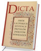 Dicta. Zbiór łacińskich sentencji, - okładka książki