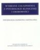 Wybrane zagadnienia z psychologii - okładka książki