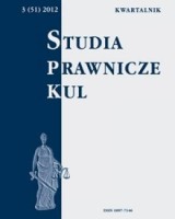 Studia prawnicze KUL, 3(51)/2012