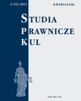 Studia prawnicze KUL, 4(52)/2012