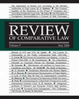 Review of Comparative Law. Vol. 9