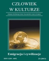 Człowiek w kulturze 23/2013. Emigracja i cywilizacje