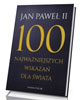 100 najważniejszych wskazań dla - okładka książki