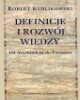 Definicje i rozwój wiedzy. Od Arystotelesa - okładka książki