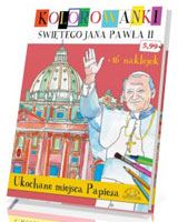 Ukochane miejsca papieża. Kolorowanki świętego Jana Pawła II z naklejkami