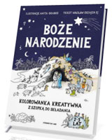 Boże Narodzenie. Kolorowanka kreatywna z szopką do składania