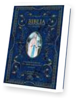 Biblia domowa z obwolutą Matka Boska z Lourdes