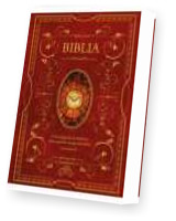 Biblia domowa z obwolutą - wizerunek Ducha Świętego