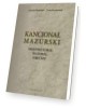 Kancjonał mazurski. Przedwczoraj, - okładka książki