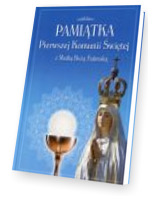 Pamiątka Pierwszej Komunii Świętej z Matką Boską Fatimską