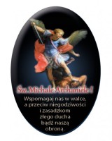 Naklejka samochodowa Michał Archanioł