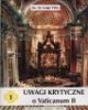 Uwagi krytyczne o Vaticanum II - okładka książki