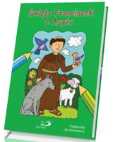 Święty Franciszek z Asyżu. Kolorowanka
