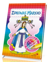 Kolorowanka z naklejkami. Zdrowaś Maryjo