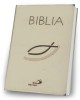 Biblia z rybką z suwakiem ecru - okładka książki