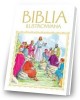 Biblia ilustrowana (biało-złotwa) - okładka książki