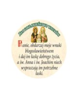 Drewniany magnes. Błogosławieństwo wnuków
