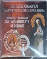 Medalik z relikwiami św. Małgorzaty Alacoque. 350-lecie objawień Najświętszego Serca Pana Jezusa
