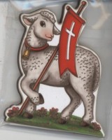 Baranek wielkanocny - Magnes