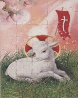 Puzzle Baranek wielkanocny 40 elementów