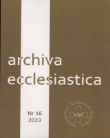 Archiva Ecclesiastica nr 16/2023