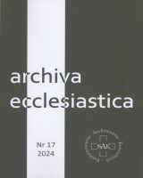 Archiva Ecclesiastica nr 17/2024
