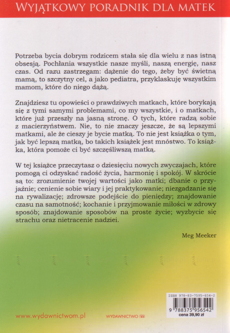 10 zwyczajów szczęśliwych matek - Klub Książki Tolle.pl