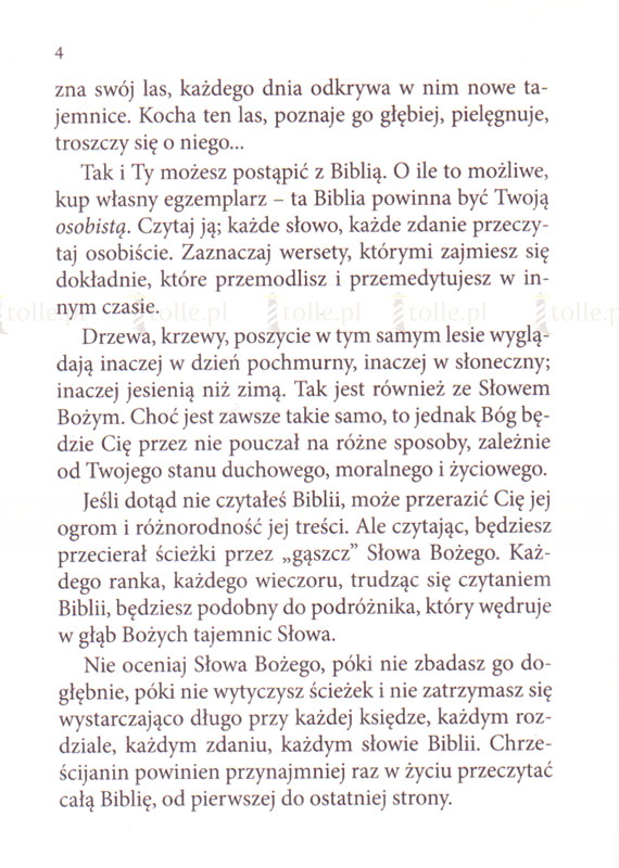 Biblia na co dzień. Propozycja lektury calego Pisma Świetego przez jeden rok - Klub Książki Tolle.pl