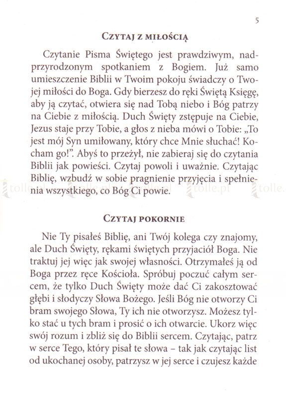 Biblia na co dzień. Propozycja lektury calego Pisma Świetego przez jeden rok - Klub Książki Tolle.pl