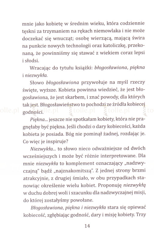 Błogosławiona, piękna i niezwykła. Jak świętować dar kobiecości - Klub Książki Tolle.pl