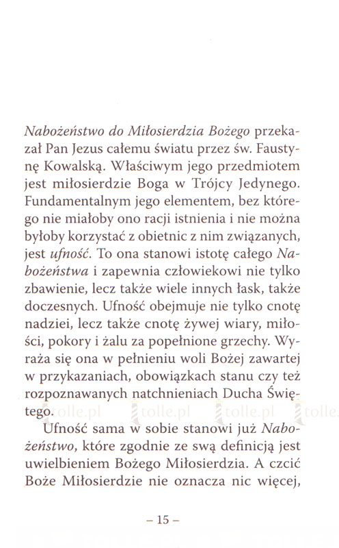Modlitewnik do Miłosierdzia Bożego. Jezu, ufam Tobie - Klub Książki Tolle.pl