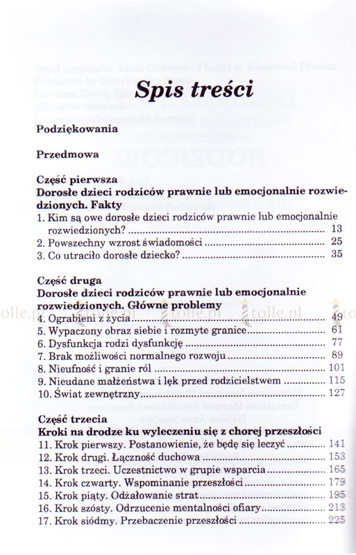 Dorosłe dzieci prawnie lub emocjonalnie rozwiedzionych rodziców - Klub Książki Tolle.pl