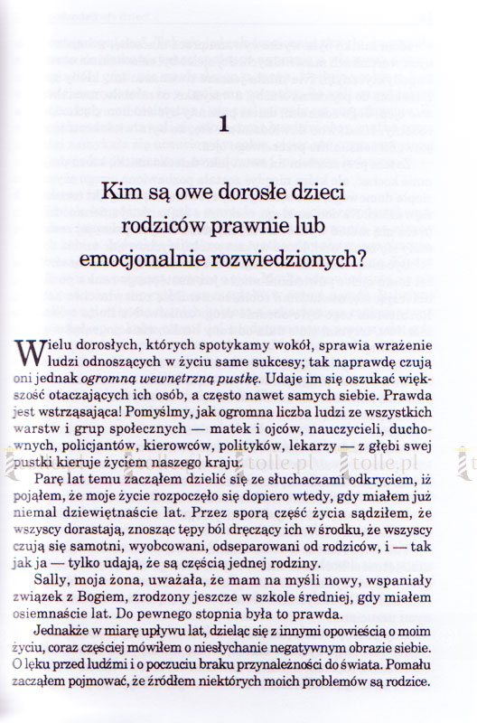 Dorosłe dzieci prawnie lub emocjonalnie rozwiedzionych rodziców - Klub Książki Tolle.pl