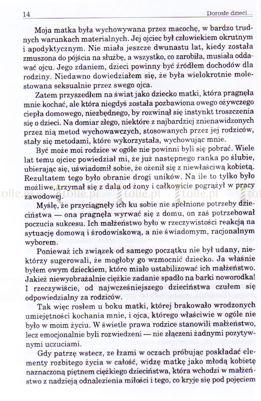 Dorosłe dzieci prawnie lub emocjonalnie rozwiedzionych rodziców - Klub Książki Tolle.pl
