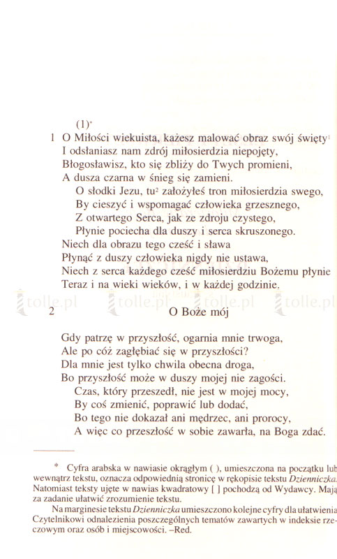 Dzienniczek. Miłosierdzie Boże w duszy mojej - Klub Książki Tolle.pl