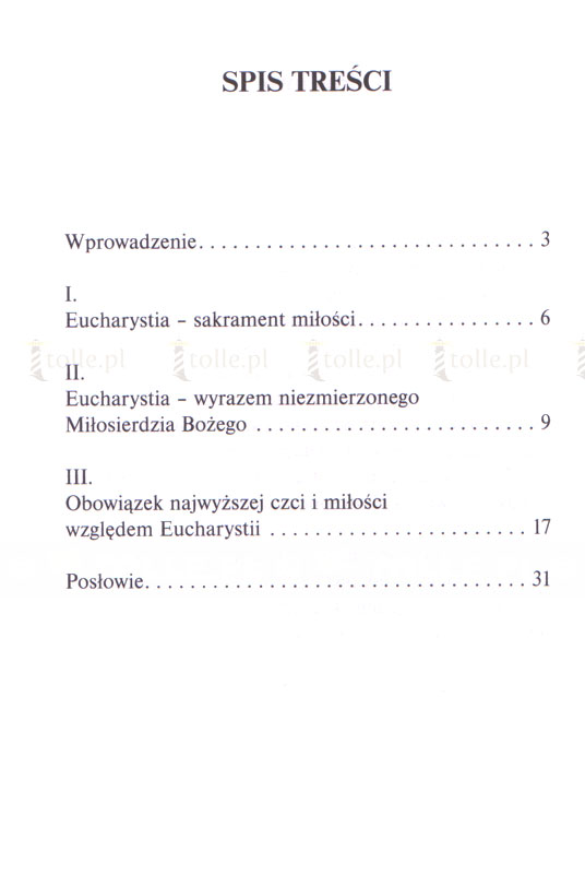 Eucharystia. Sakrament miłości i miłosierdzia - Klub Książki Tolle.pl