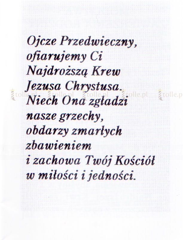 Krew Chrystusa jest mocniejsza - Klub Książki Tolle.pl