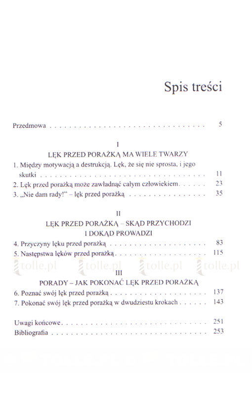 Lęk przed porażką. Seria: Psychologia i wiara - Klub Książki Tolle.pl