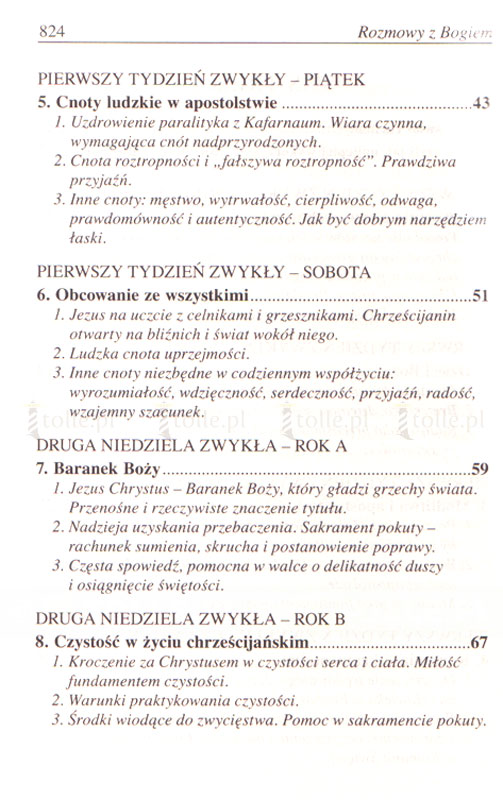 Rozmowy z Bogiem. Tom III: Okres zwykły, Tygodnie I-XII - Klub Książki Tolle.pl