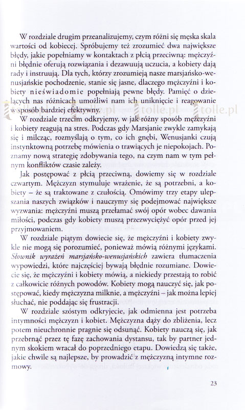 Mężczyźni są z Marsa, kobiety z Wenus - Klub Książki Tolle.pl