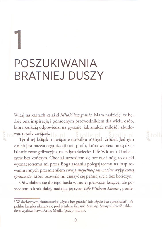 Miłość bez granic. Niezwykła historia miłości, która pokonuje wszelkie przeszkody - Klub Książki Tolle.pl