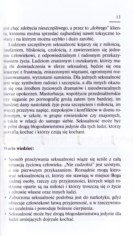 Młodzi w poszukiwaniu szczęścia. Szczęście. Miłość. Seksualność - Klub Książki Tolle.pl