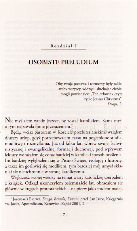 Moja duchowa droga z Opus Dei - Klub Książki Tolle.pl