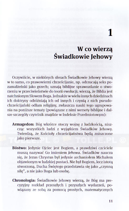 Odpowiedzi dla Świadków Jehowy według wersetów - Klub Książki Tolle.pl