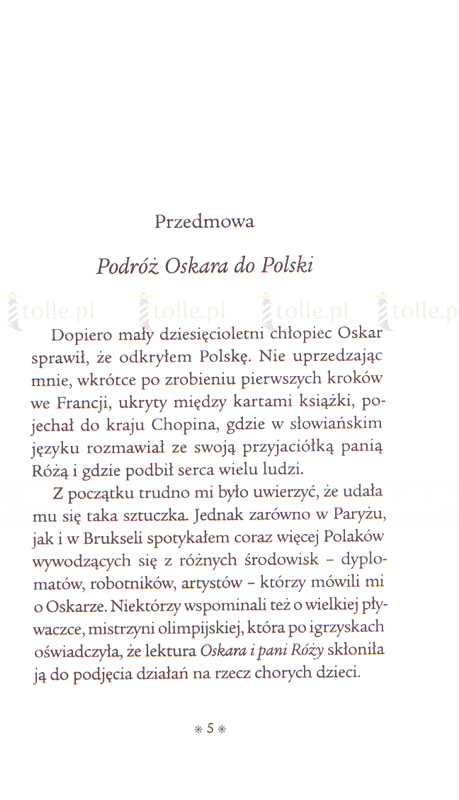 Oskar i Pani Róża - Klub Książki Tolle.pl