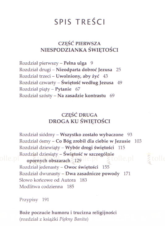 Pełna ulga w świętości. Jak Boża dobroć uwalnia nas od wszelkiego zła? - Klub Książki Tolle.pl