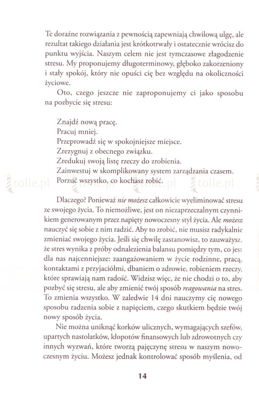 Równowaga. Jak stać się bardziej opanowanym, spokojnym i szczęśliwym w 14 dni - Klub Książki Tolle.pl