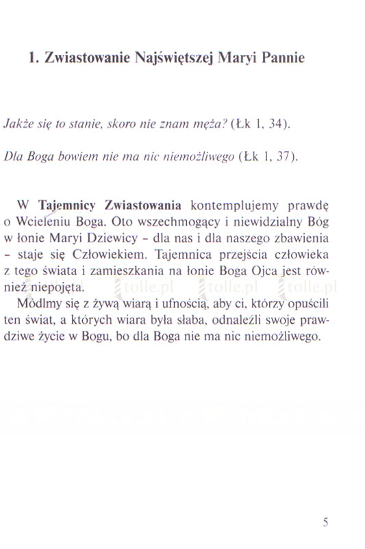 Różaniec za zmarłych cierpiących w czyśćcu - Klub Książki Tolle.pl